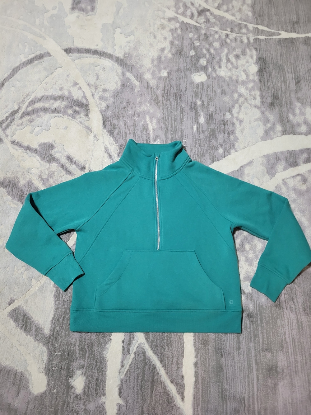 Danskin Teal Half-Zip Pullover Swetear Size M